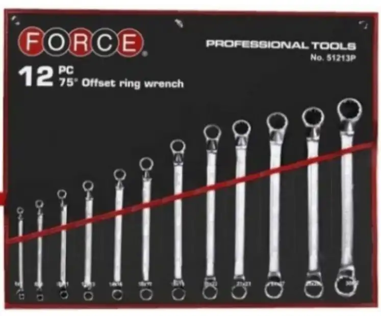 Force 75 DEG offset ring wrench - image