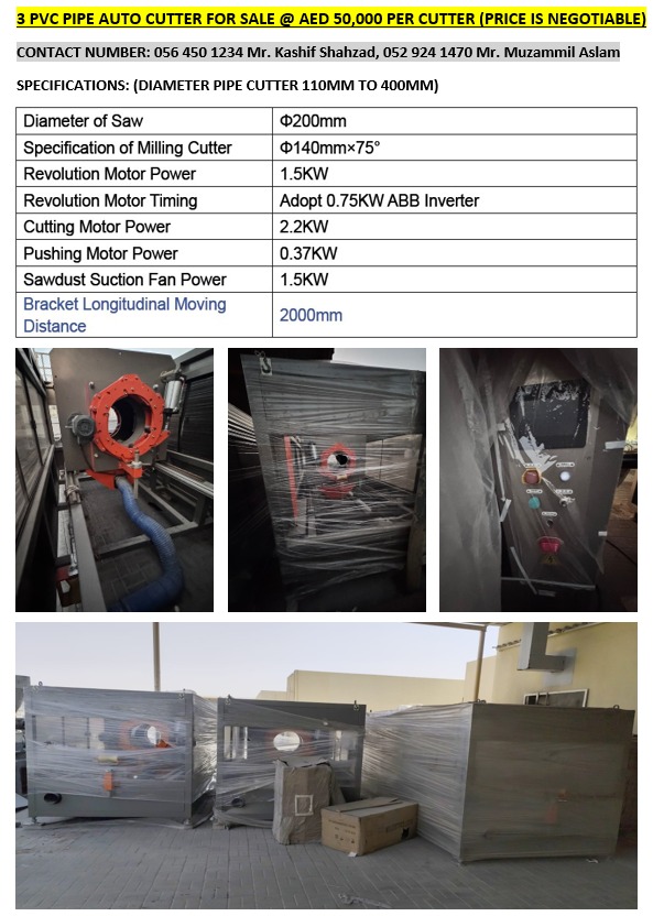 PVC PIPE CUTTERS MACHINE 110MM TO 400MM - image