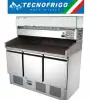 TECNOFRIGO PIZZA PREP STATION WITH SALAD BAR TOP TFPZ903/380 - image