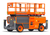 Four-wheel drive & two-wheel steering JCPT1823RT Large Scissor DingLi Diesel model 36.8kw high-power engine Manlift - image